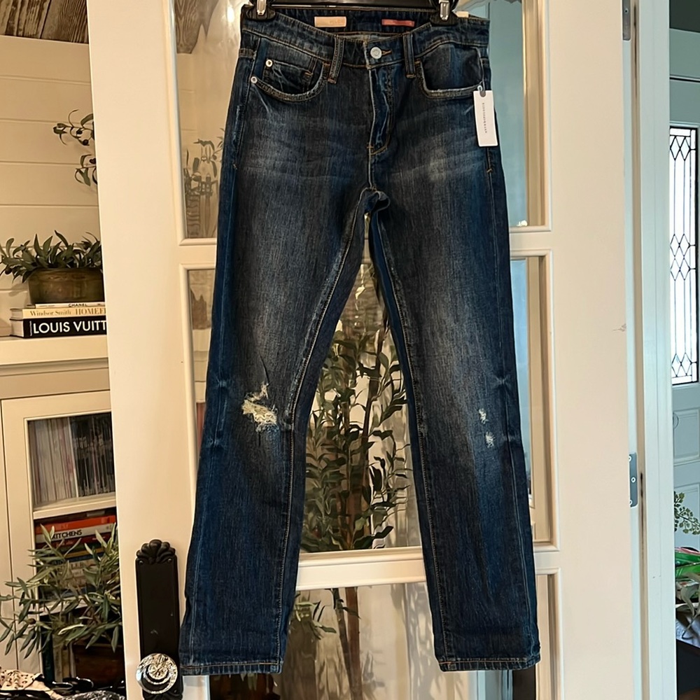 Anthropologie Slim Boyfriend Ripped Jeans size 25
